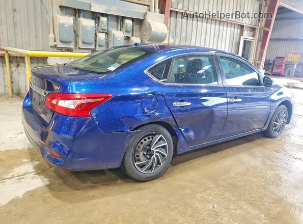 3N1AB7AP7HY356291 2017 NISSAN SENTRA Blue უკანა მარჯვენა