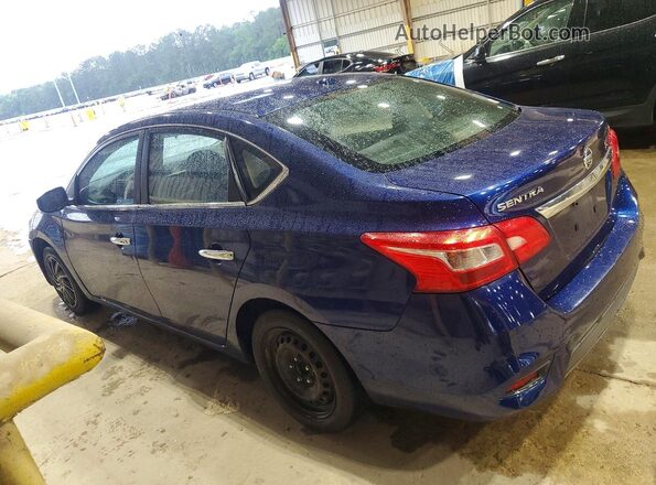 3N1AB7AP7HY356291 2017 NISSAN SENTRA Blue უკანა მარცხენა