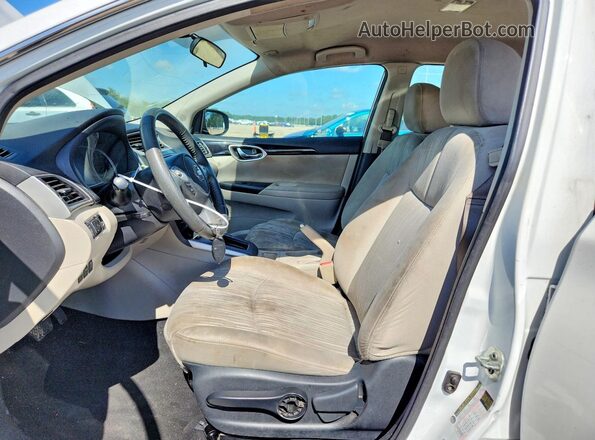 3N1AB7AP7HY365069 2017 NISSAN SENTRA White წინა სალონის ხედი