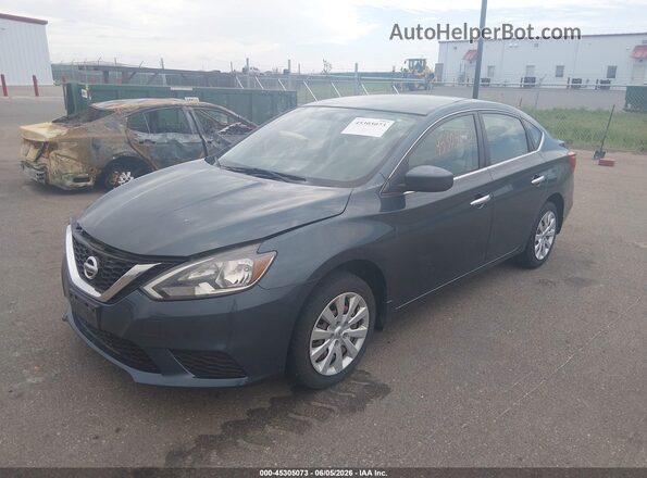 3N1AB7AP7HY367887 2017 NISSAN SENTRA Серый Передняя левая четверть