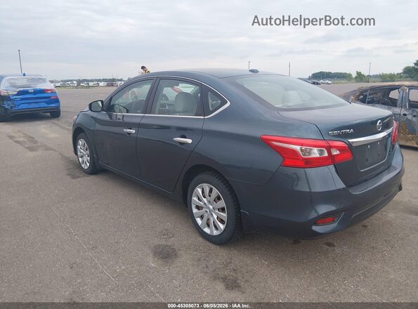 3N1AB7AP7HY367887 2017 NISSAN SENTRA Серый Задняя левая четверть