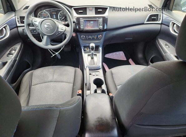 3N1AB7AP7HY406932 2017 NISSAN SENTRA Black წინა პანელის ხედი