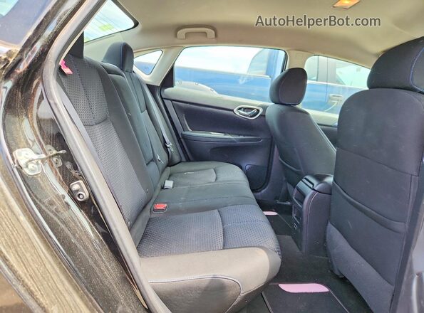 3N1AB7AP7HY406932 2017 NISSAN SENTRA Black უკანა სავარძლების ხედი