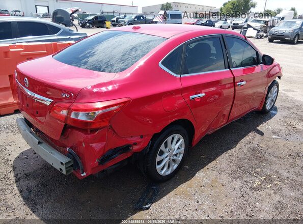 3N1AB7AP7JL621133 2018 NISSAN SENTRA Red Trasero derecho