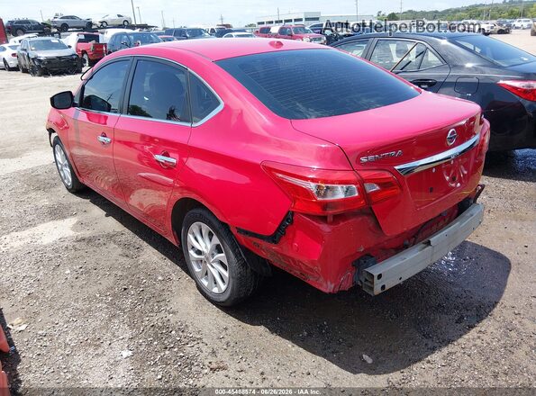 3N1AB7AP7JL621133 2018 NISSAN SENTRA Red Trasero izquierdo
