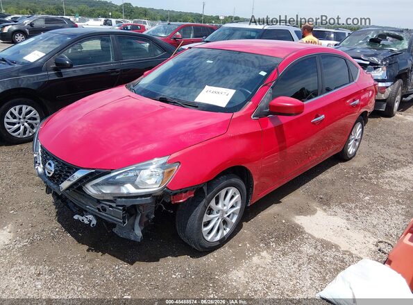 3N1AB7AP7JL621133 2018 NISSAN SENTRA Red Vista tres cuartos delantera izquierda