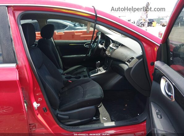 3N1AB7AP7JL621133 2018 NISSAN SENTRA Red Vista interior delantera