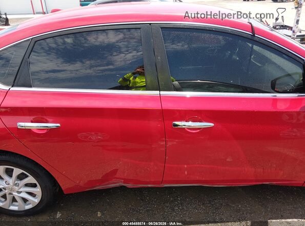 3N1AB7AP7JL621133 2018 NISSAN SENTRA Red Vista interior trasera