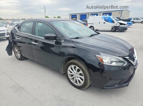 3N1AB7AP7JL635355 2018 NISSAN SENTRA Black Delantero derecho