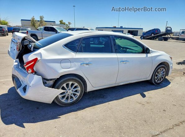 3N1AB7AP7JL635582 2018 NISSAN SENTRA Белый Задняя правая четверть