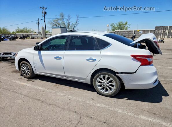 3N1AB7AP7JL635582 2018 NISSAN SENTRA Белый Задняя левая четверть
