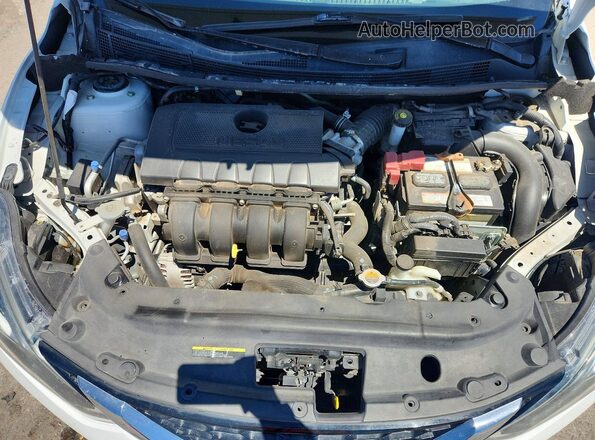 3N1AB7AP7JL635582 2018 NISSAN SENTRA Белый Вид задней части салона