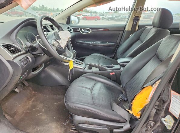3N1AB7AP7JL635937 2018 NISSAN SENTRA Черный Вид салона спереди