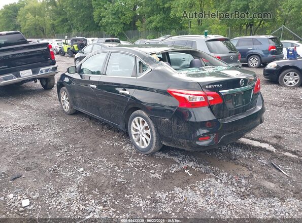 3N1AB7AP7JL637171 2018 NISSAN SENTRA Black Հետևի ձախ