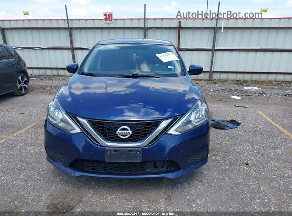 3N1AB7AP7JL639874 2018 NISSAN SENTRA Blue Вид панелі приладів