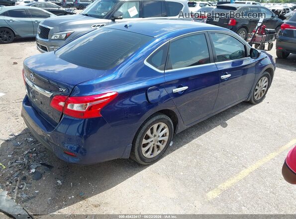 3N1AB7AP7JL639874 2018 NISSAN SENTRA Blue Задня права чверть