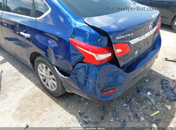 3N1AB7AP7JL639874 2018 NISSAN SENTRA Blue Вид спереду