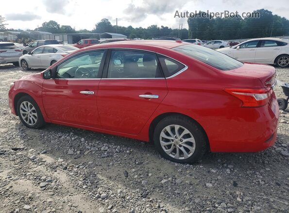 3N1AB7AP7JL649174 2018 NISSAN SENTRA Красный Задняя левая четверть