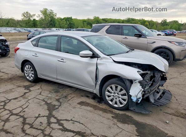 3N1AB7AP7JY219924 2018 NISSAN SENTRA Silver Delantero derecho