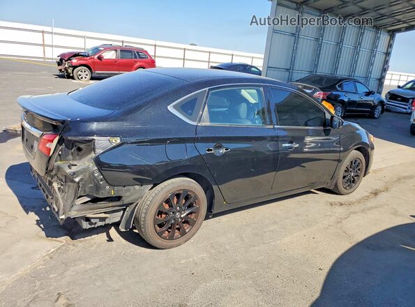 3N1AB7AP7JY258173 2018 NISSAN SENTRA Черный Задняя правая четверть