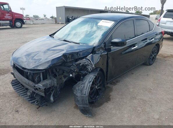3N1AB7AP7JY279086 2018 NISSAN SENTRA Black Передня ліва чверть