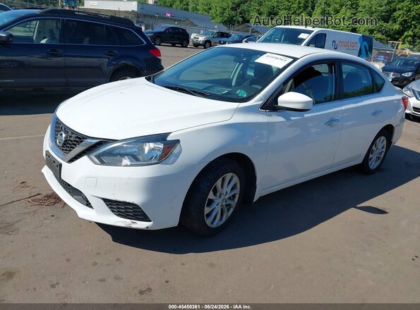 3N1AB7AP7JY284997 2018 NISSAN SENTRA White წინა მარცხენა ხედი სამი მეოთხედიდან
