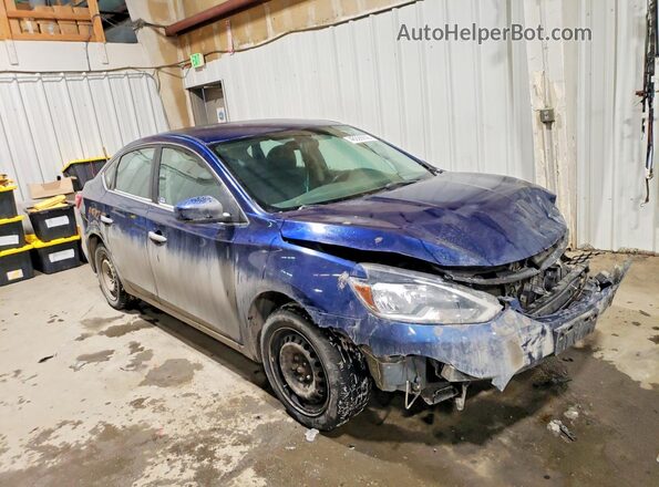 3N1AB7AP7JY295188 2018 NISSAN SENTRA Blue Przód prawy