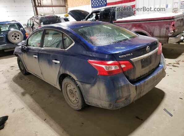 3N1AB7AP7JY295188 2018 NISSAN SENTRA Blue Tył lewy