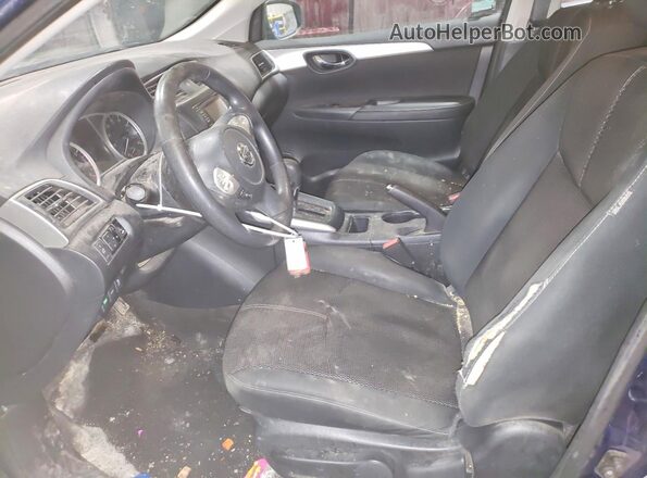 3N1AB7AP7JY295188 2018 NISSAN SENTRA Blue Widok wnętrza z przodu