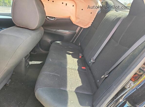 3N1AB7AP7JY339285 2018 NISSAN SENTRA Black უკანა სავარძლების ხედი