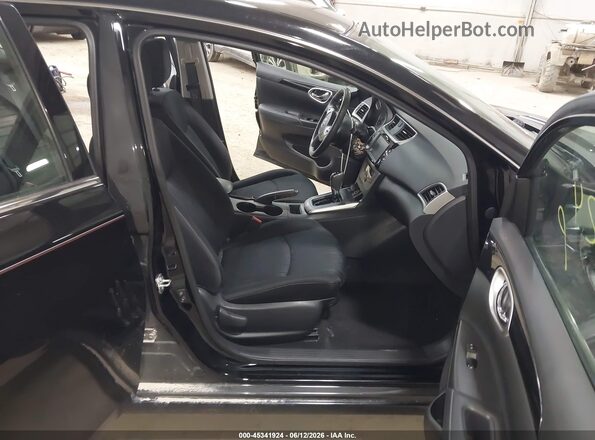 3N1AB7AP7KL607640 2019 NISSAN SENTRA Черный Вид салона спереди