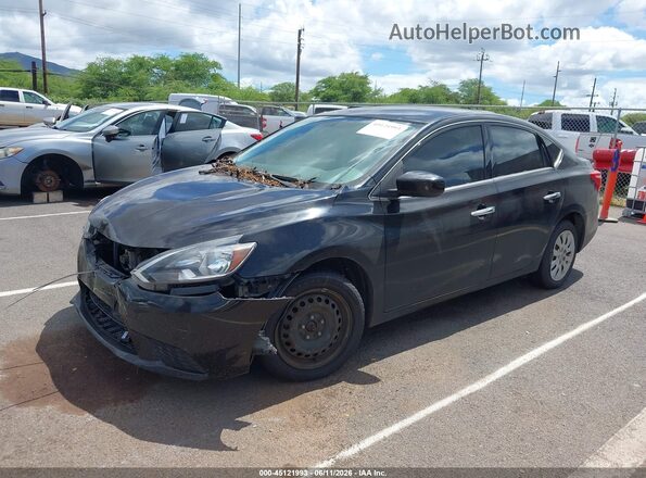 3N1AB7AP7KY249099 2019 NISSAN SENTRA Black Front left