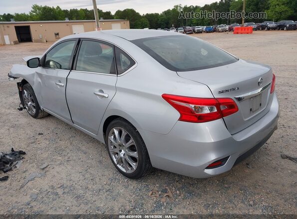 3N1AB7AP7KY267134 2019 NISSAN SENTRA Серебряный Задняя левая четверть