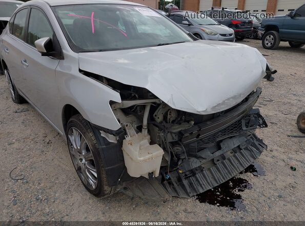 3N1AB7AP7KY267134 2019 NISSAN SENTRA Серебряный Вид спереди