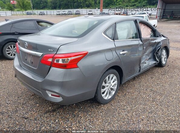 3N1AB7AP7KY285908 2019 NISSAN SENTRA Gray Trasero derecho