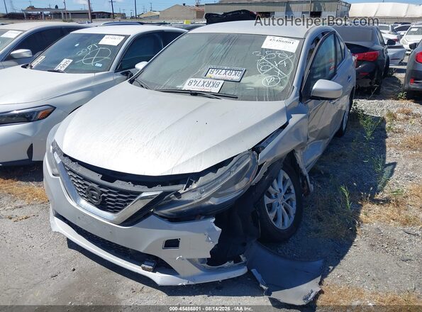 3N1AB7AP7KY286136 2019 NISSAN SENTRA Gray Przód lewy
