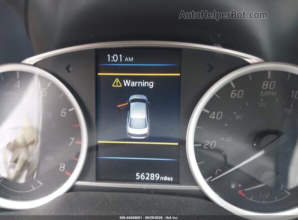 3N1AB7AP7KY286136 2019 NISSAN SENTRA Gray Widok tylnych siedzeń