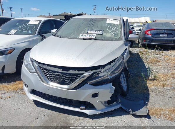 3N1AB7AP7KY286136 2019 NISSAN SENTRA Gray Widok deski rozdzielczej