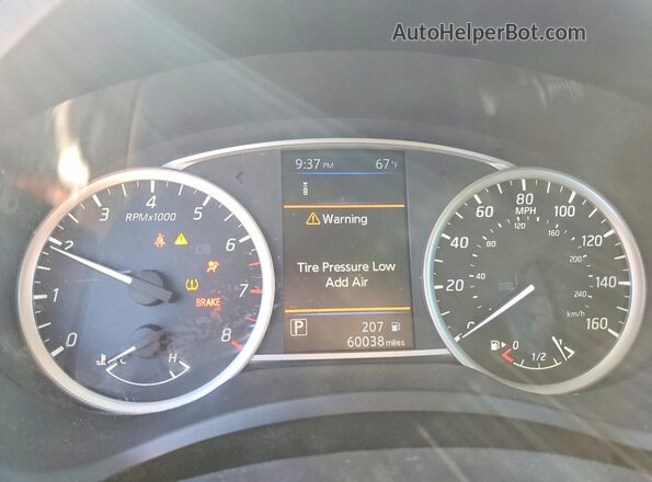 3N1AB7AP7KY297153 2019 NISSAN SENTRA Black ხელსაწყოთა პანელის ხედი