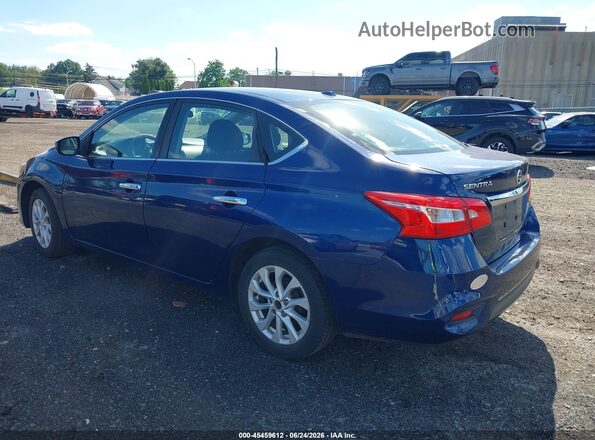 3N1AB7AP7KY299257 2019 NISSAN SENTRA Blue Tył lewy