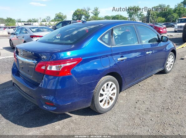 3N1AB7AP7KY299257 2019 NISSAN SENTRA Blue Tył prawy