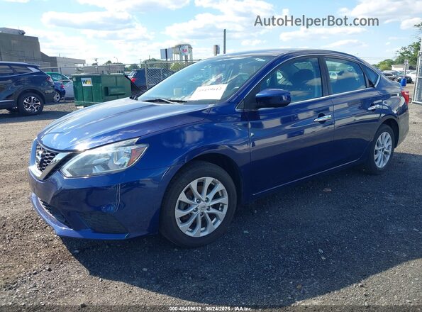 3N1AB7AP7KY299257 2019 NISSAN SENTRA Blue Przód lewy