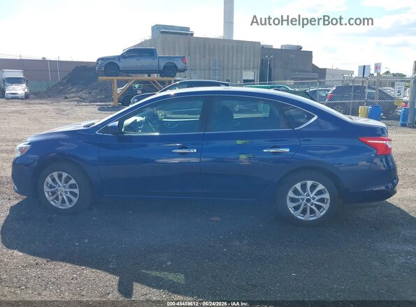 3N1AB7AP7KY299257 2019 NISSAN SENTRA Blue Widok wnętrza 360 stopni