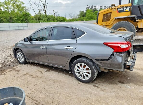 3N1AB7AP7KY303002 2019 NISSAN SENTRA Gray Trasero izquierdo