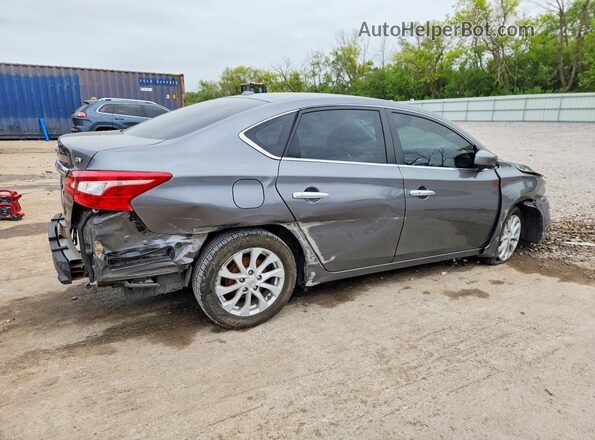 3N1AB7AP7KY303002 2019 NISSAN SENTRA Gray Trasero derecho