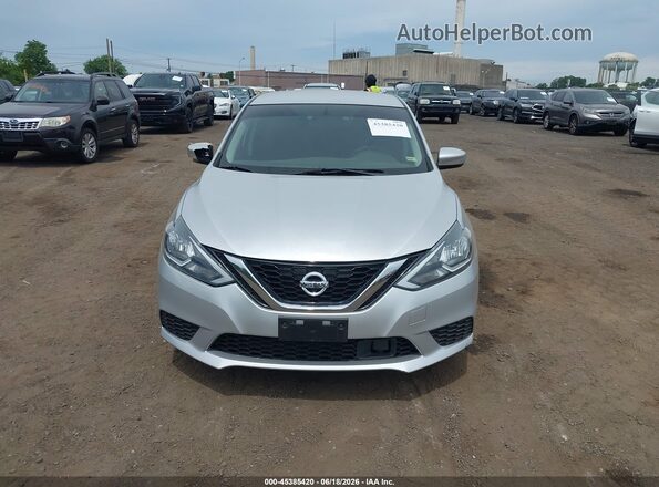 3N1AB7AP7KY313447 2019 NISSAN SENTRA Серебряный Вид щитка приборов