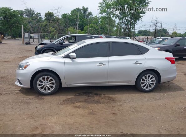 3N1AB7AP7KY313447 2019 NISSAN SENTRA Серебряный Панорамный вид салона 360°