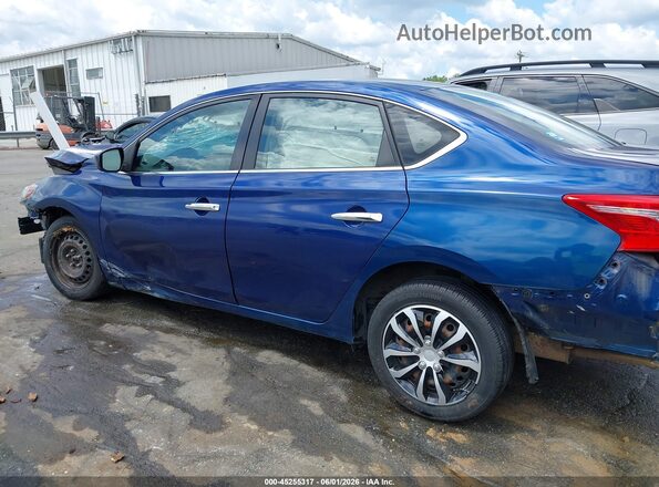 3N1AB7AP7KY317742 2019 NISSAN SENTRA Blue Панорамний вид салону 360°