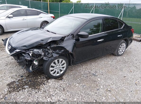 3N1AB7AP7KY328630 2019 NISSAN SENTRA Black Vista tres cuartos delantera izquierda