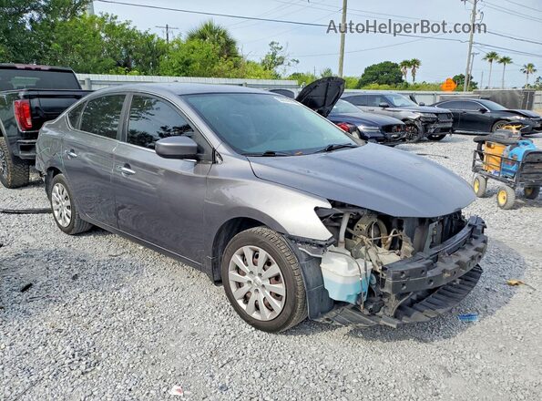 3N1AB7AP7KY335934 2019 NISSAN SENTRA Gray 